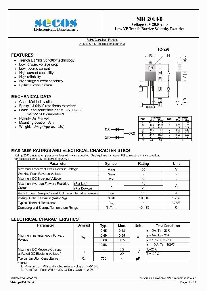 SBL20U80-15_8966526.PDF Datasheet
