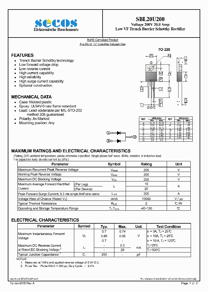 SBL20U200_8966515.PDF Datasheet