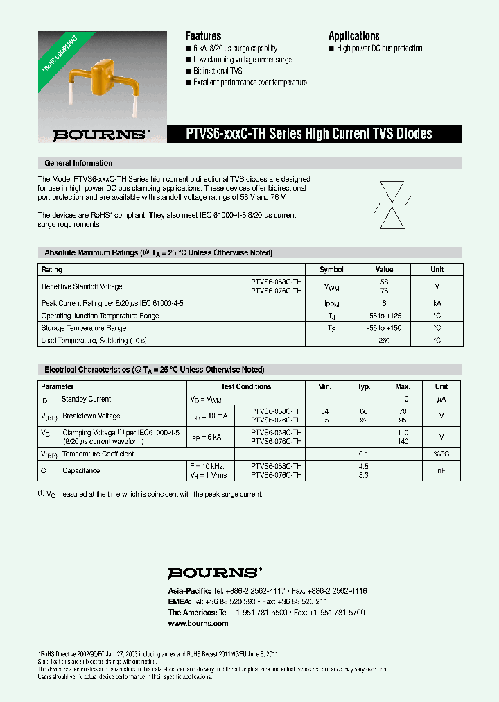 PTVS6-076C-TH_8966679.PDF Datasheet