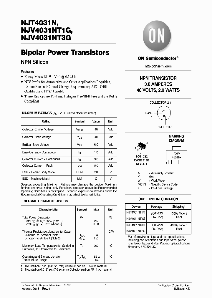 NJV4031NT3G_8967101.PDF Datasheet