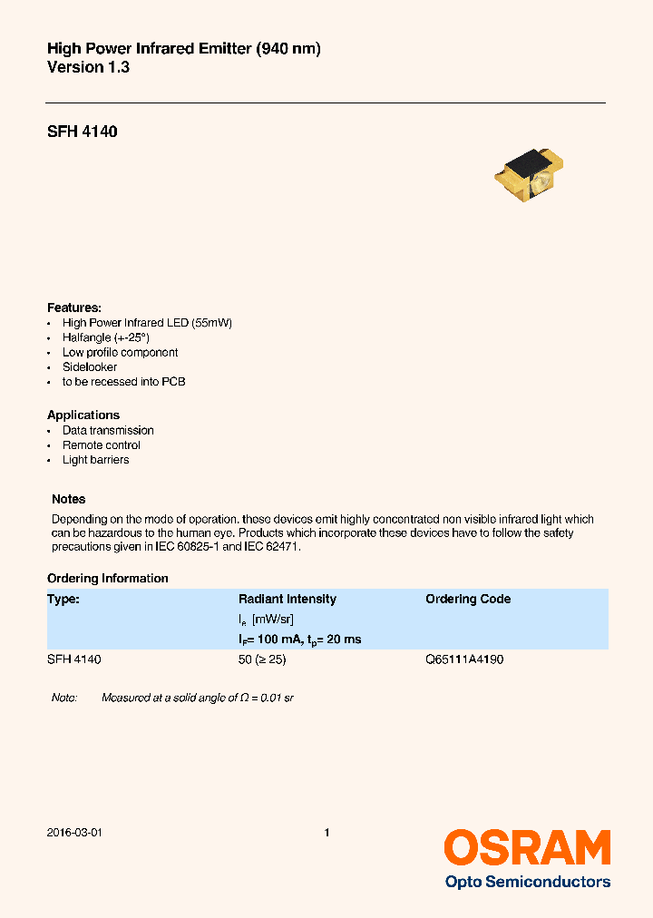 SFH4140_8967820.PDF Datasheet