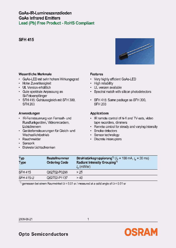 SFH415-U_8967826.PDF Datasheet