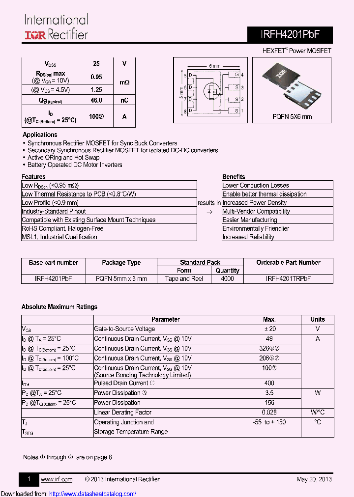 IRFH4201_8968231.PDF Datasheet