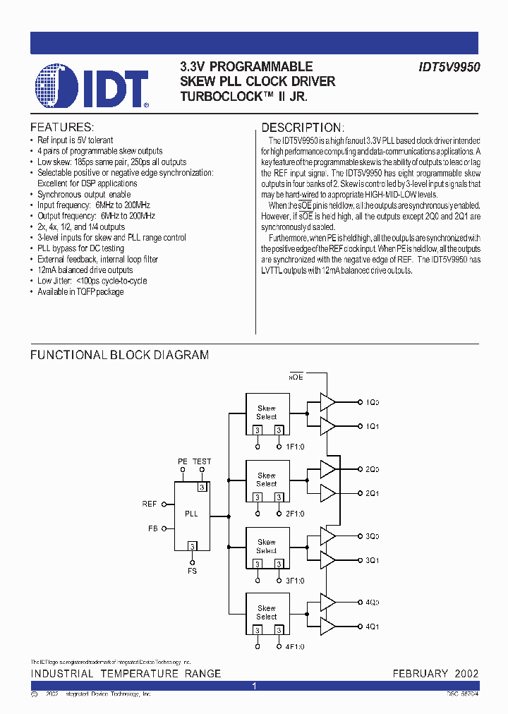 IDT5V9950PFI8_8970110.PDF Datasheet