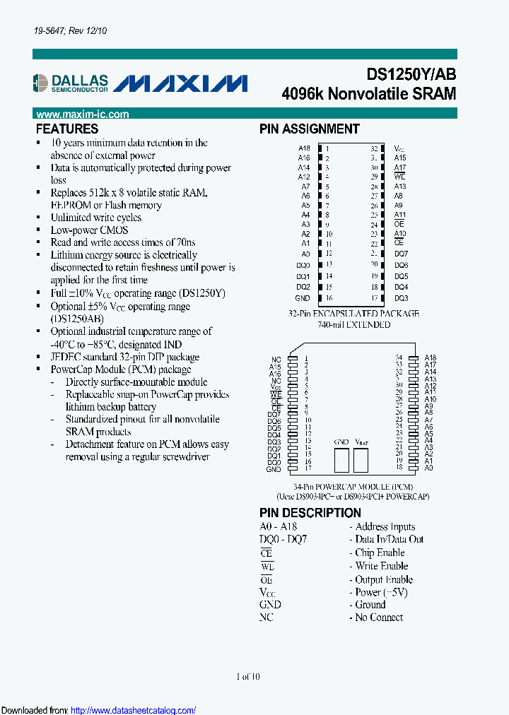 DS1250YL-70-IND_8970403.PDF Datasheet
