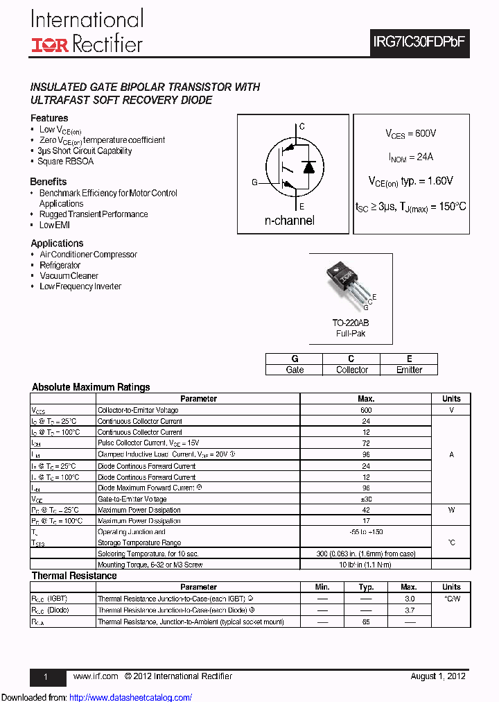 IRG7IC30FD_8970605.PDF Datasheet