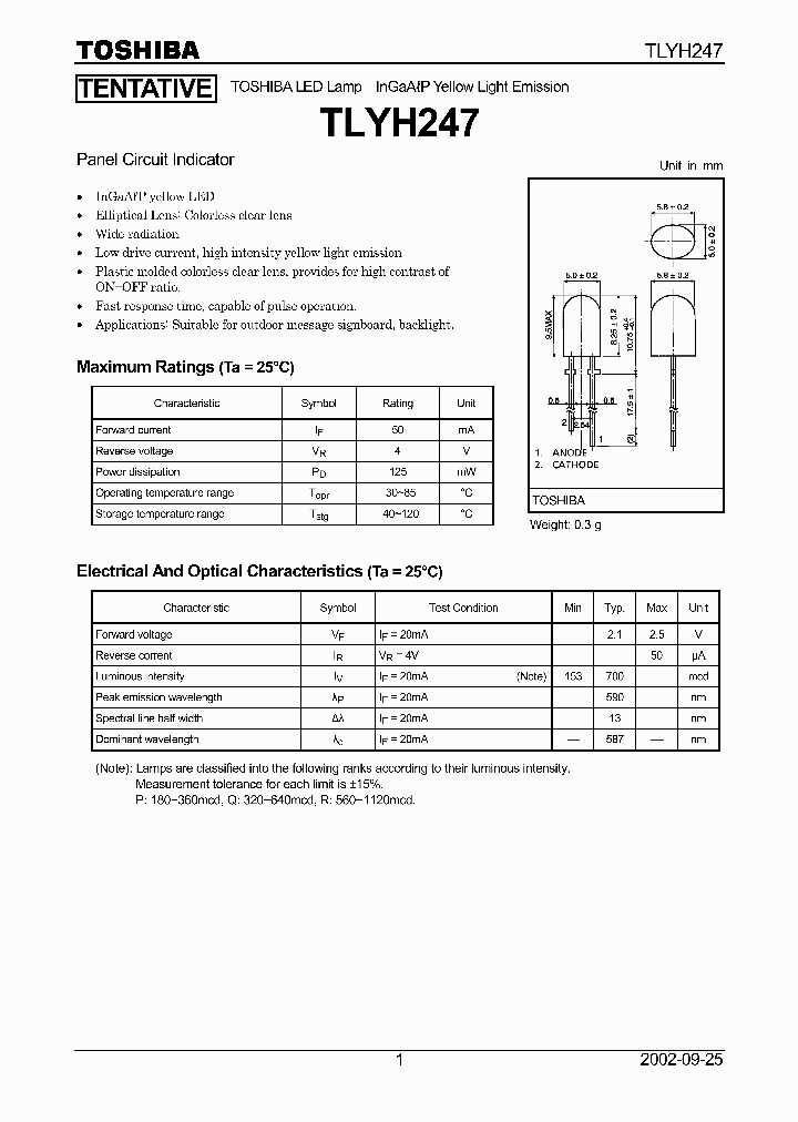 TLYH247_8970918.PDF Datasheet