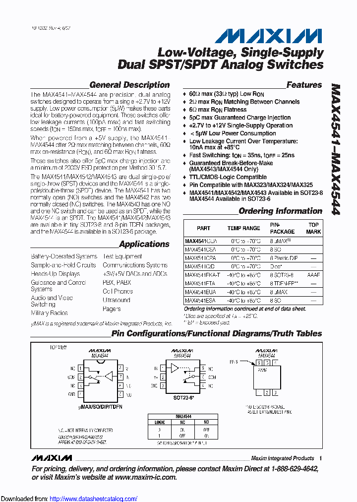 MAX4544EUTTG35_8971192.PDF Datasheet