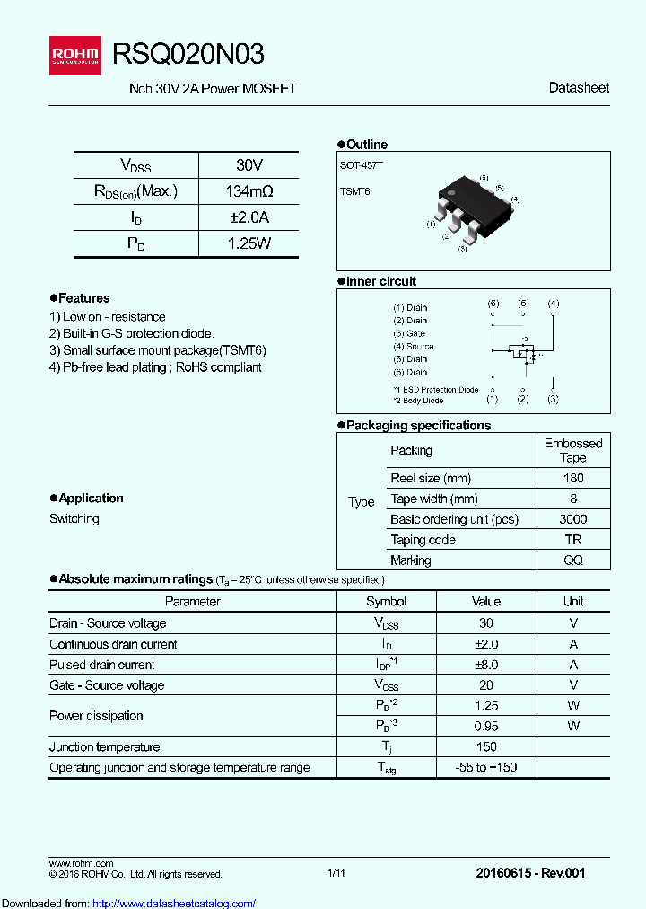 RSQ020N03TR_8971321.PDF Datasheet