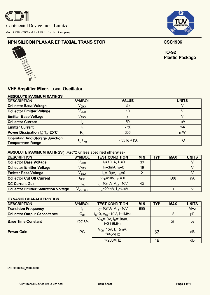 CSC1906Y_8971490.PDF Datasheet