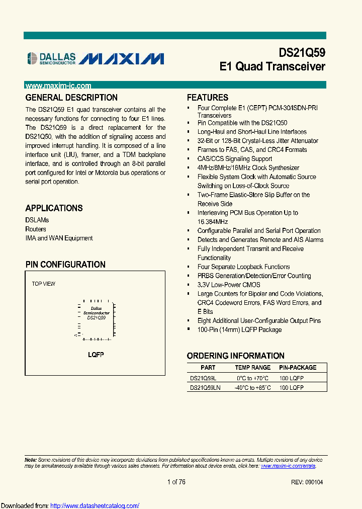 DS21Q59LN_8971753.PDF Datasheet