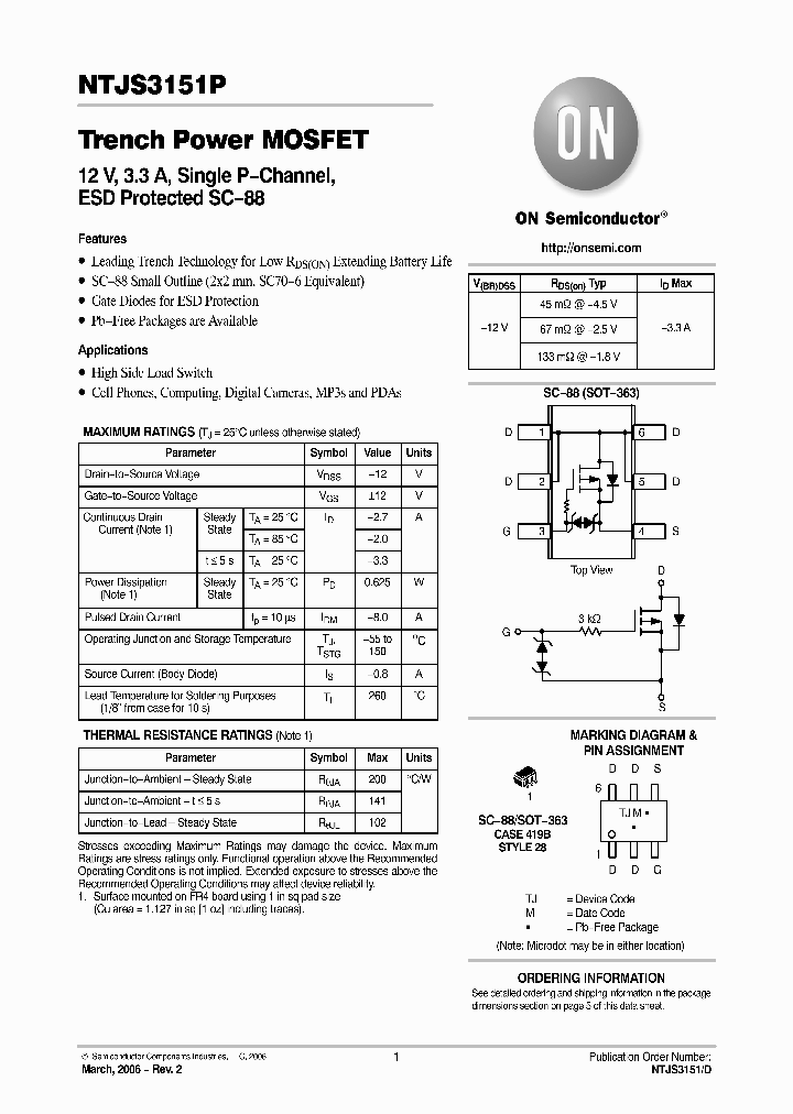NTJS3151P_8971958.PDF Datasheet