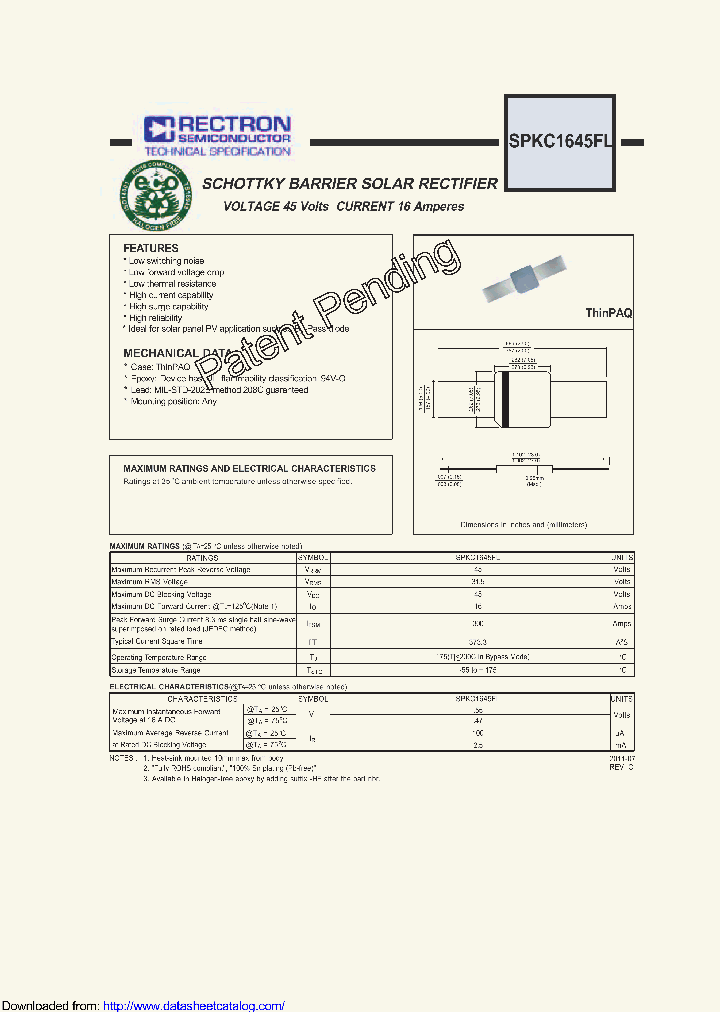 SPKC1645FL_8972244.PDF Datasheet