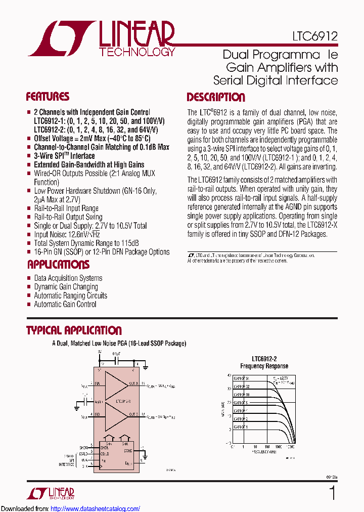 LTC6912HGN-1PBF_8972373.PDF Datasheet