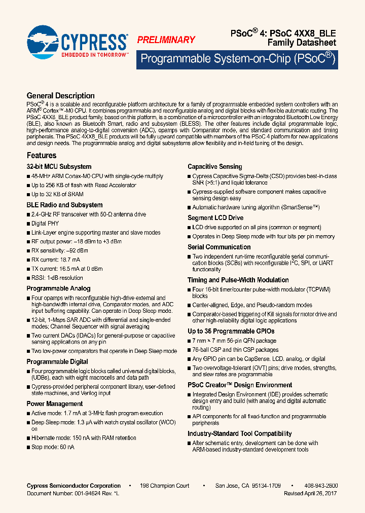 CY8C4127LQI-BL483_8972724.PDF Datasheet