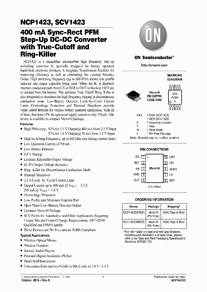 SCV1423DMR2G_8972629.PDF Datasheet