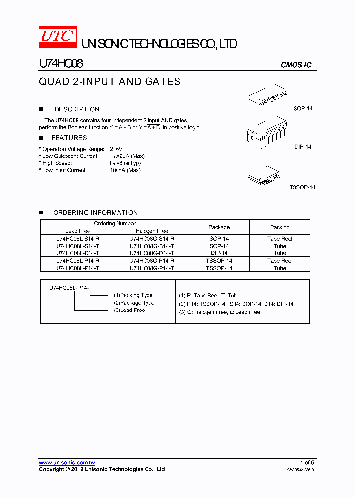 U74HC08L-D14-T_8973022.PDF Datasheet