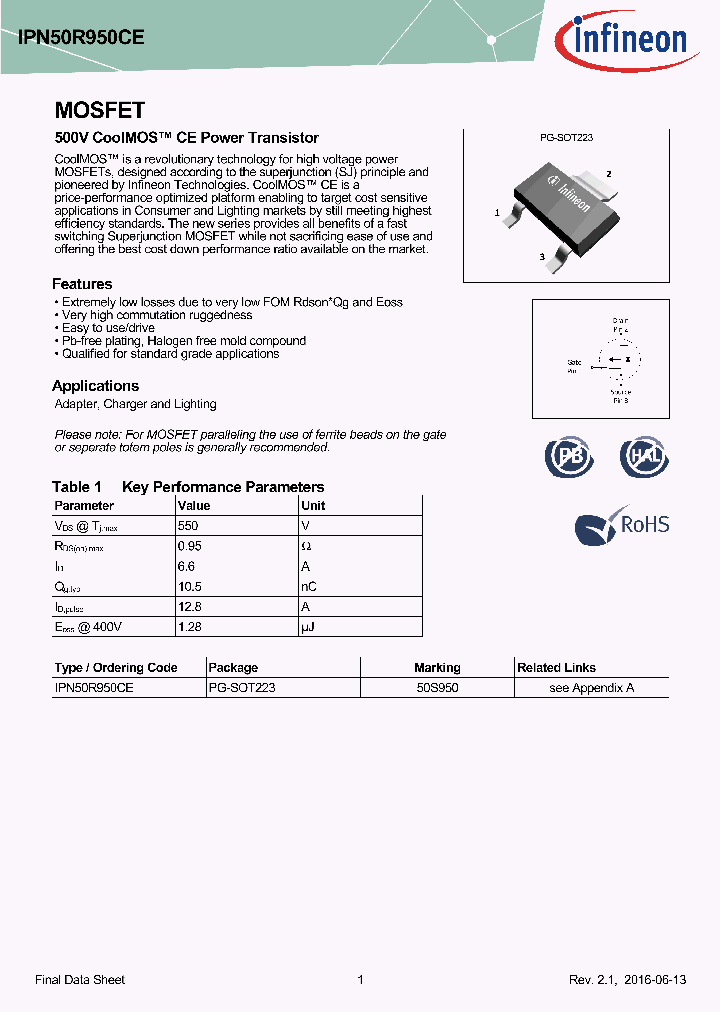 IPN50R950CE_8972684.PDF Datasheet