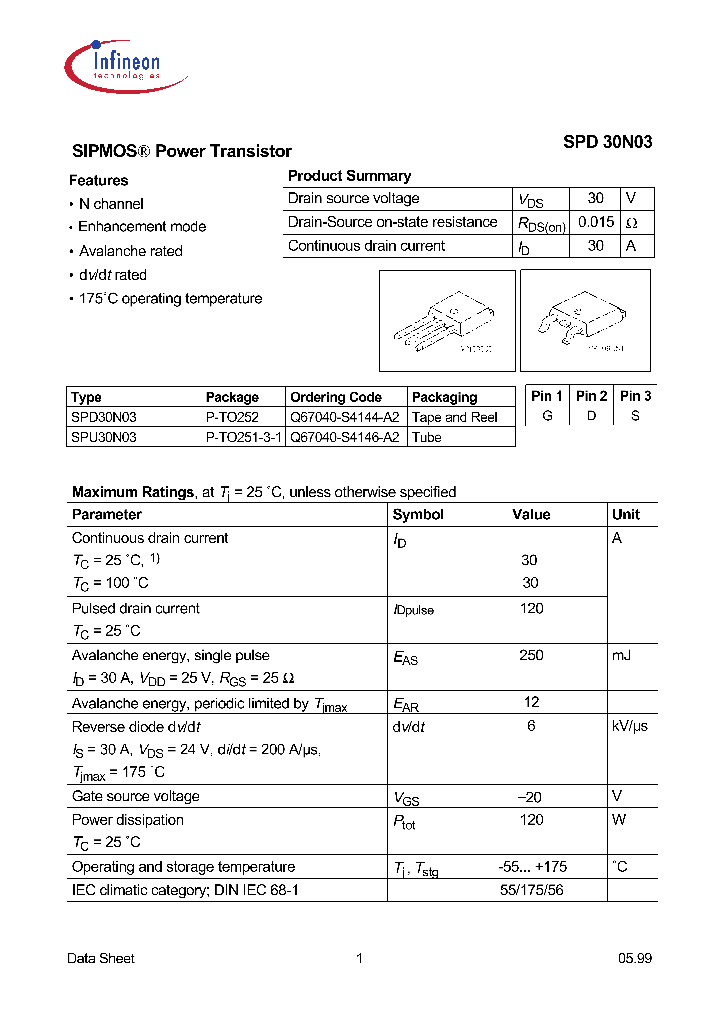 SPD30N03_8973272.PDF Datasheet