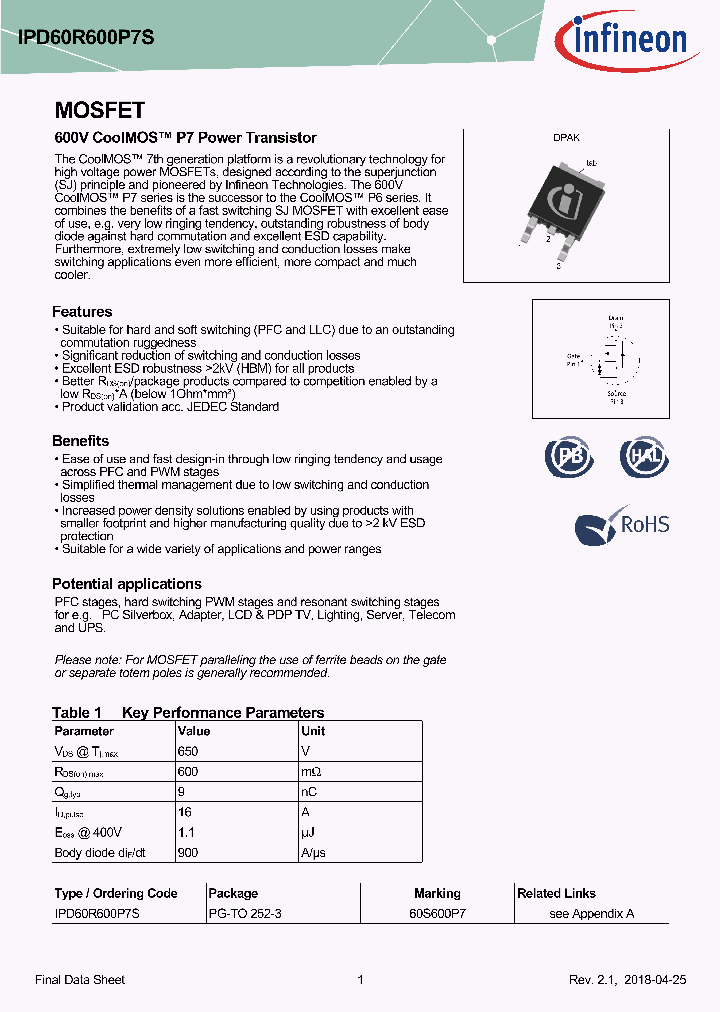 IPD60R600P7S_8973723.PDF Datasheet