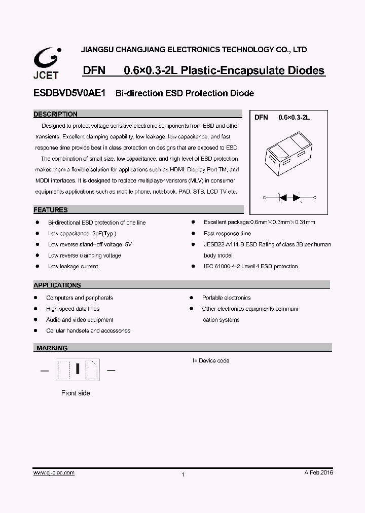 ESDBVD5V0AE1_8973455.PDF Datasheet
