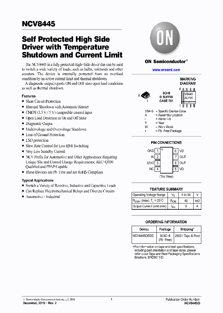 NCV8445DR2G_8973387.PDF Datasheet