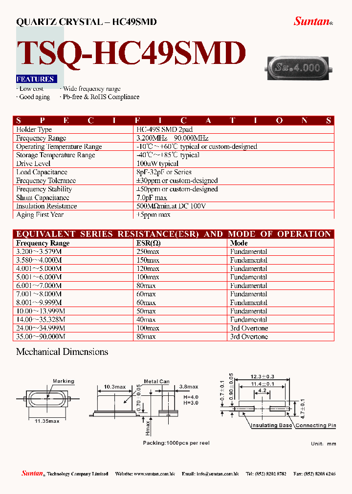 TSQ-HC49SMD_8973883.PDF Datasheet