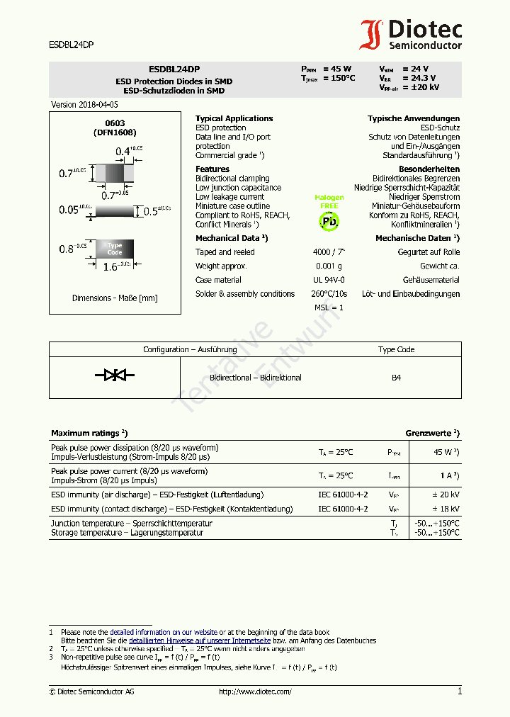 ESDBL24DP_8973453.PDF Datasheet