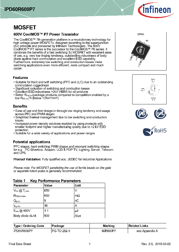 IPD60R600P7_8973715.PDF Datasheet