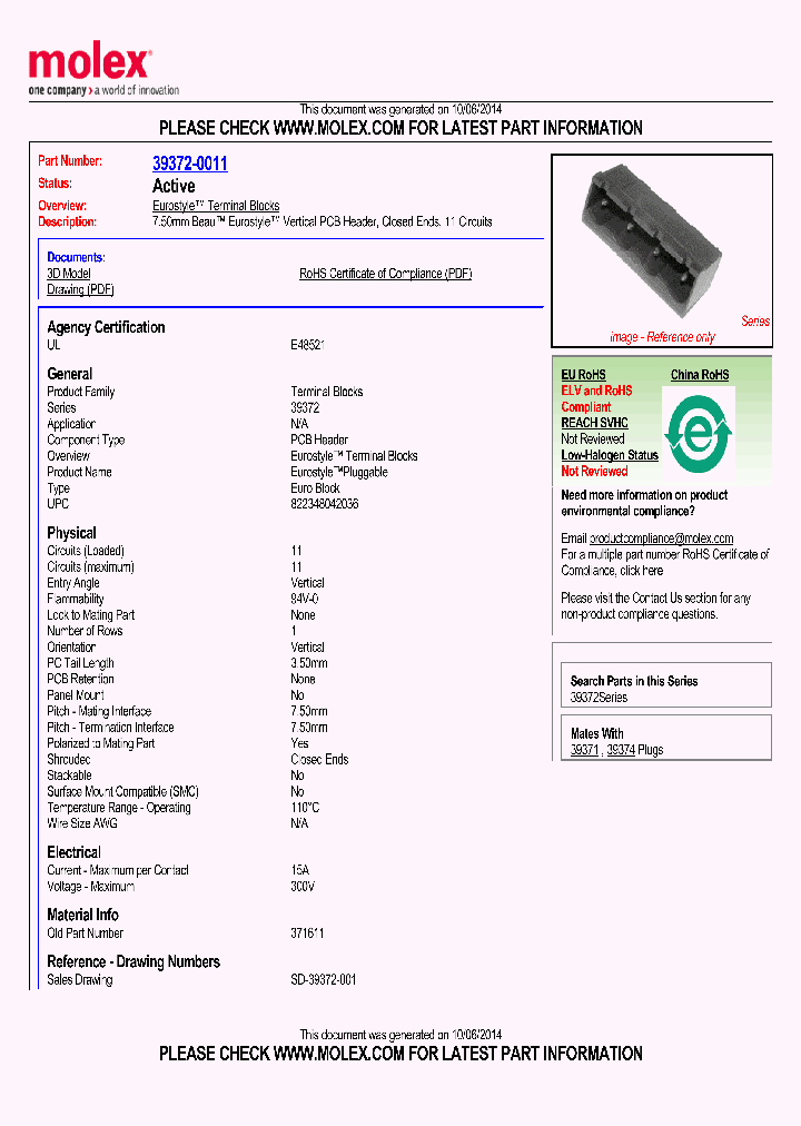 39372-0011_8973922.PDF Datasheet