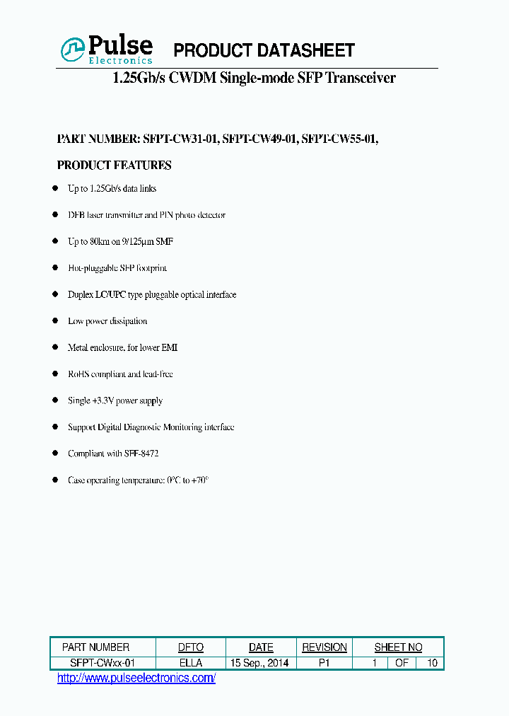 SFPT-CW31-01_8974322.PDF Datasheet
