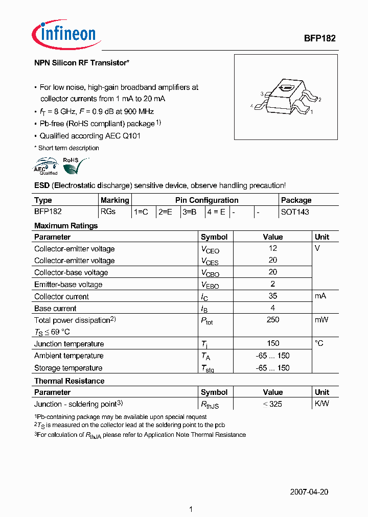 BFP182_8974615.PDF Datasheet