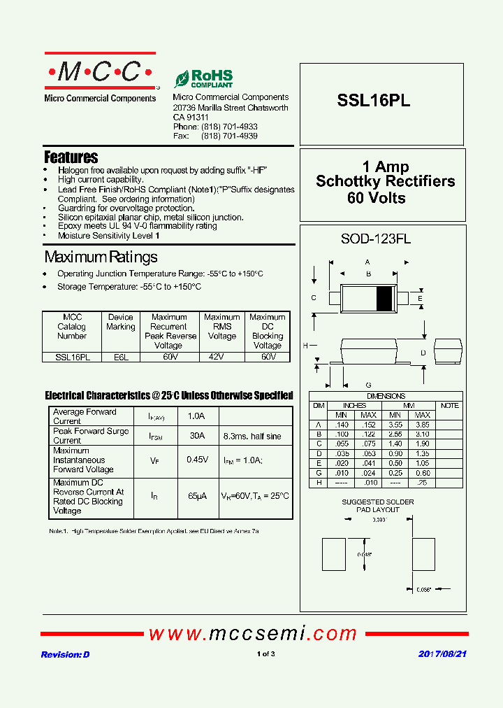 SSL16PL_8974748.PDF Datasheet