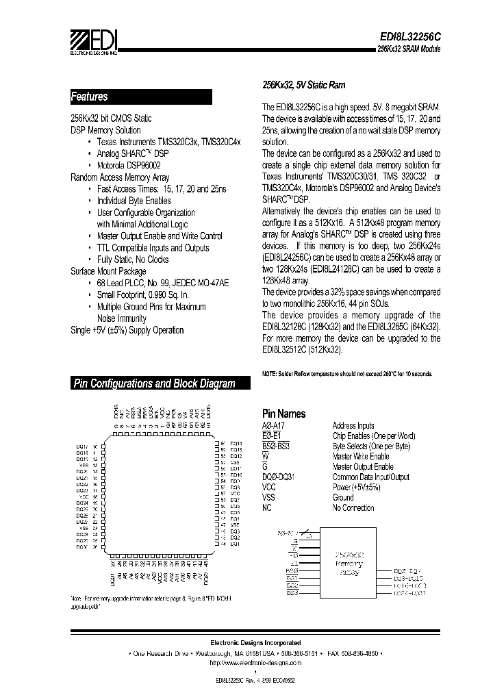 EDI8L32256C15AC_8974792.PDF Datasheet