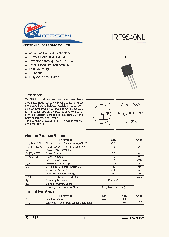 IRF9540NL_8974796.PDF Datasheet