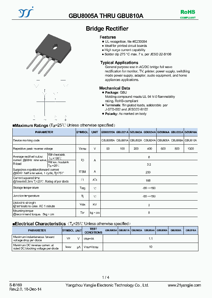 GBU810A_8975297.PDF Datasheet
