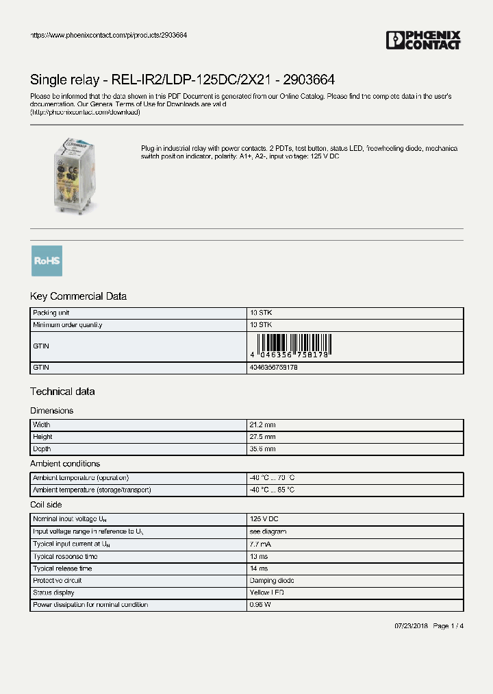 REL-IR2-LDP-125DC_8975747.PDF Datasheet