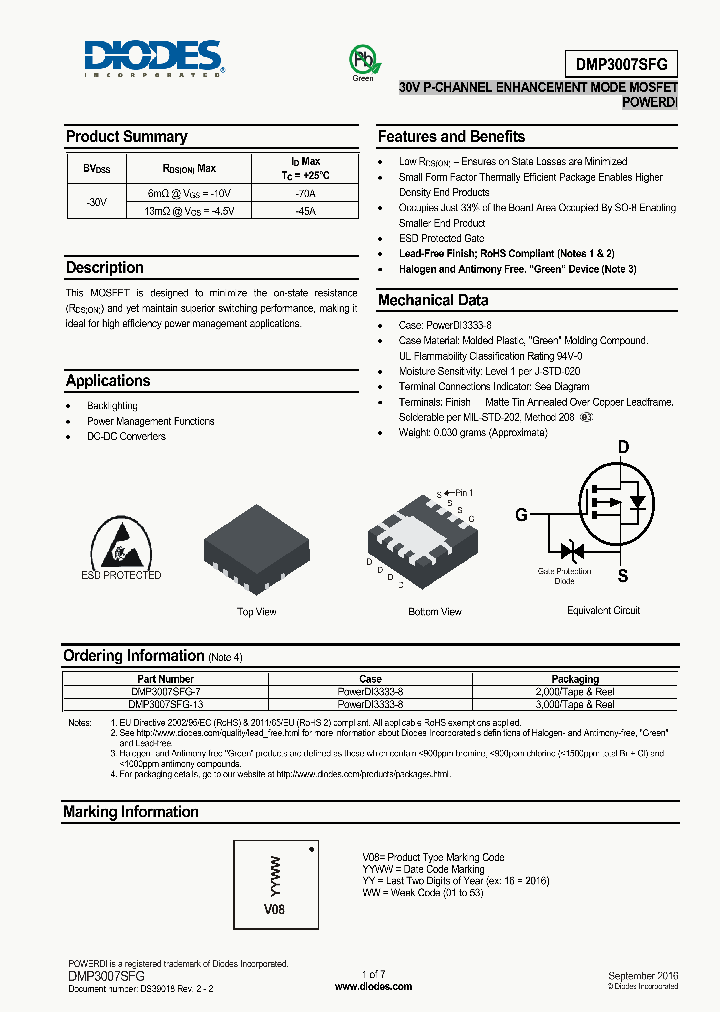 DMP3007SFG-13_8976212.PDF Datasheet