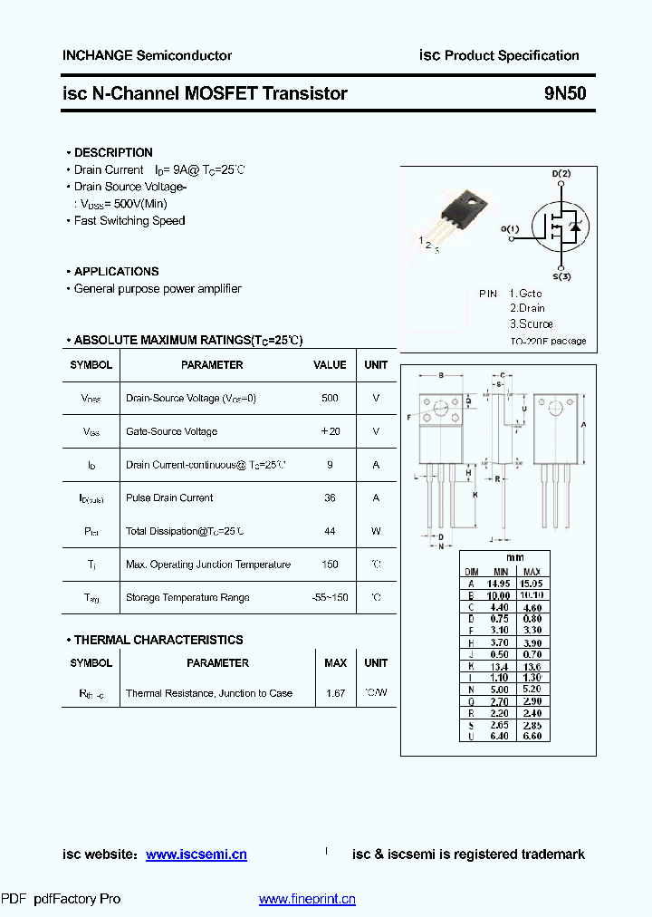 9N50_8976293.PDF Datasheet