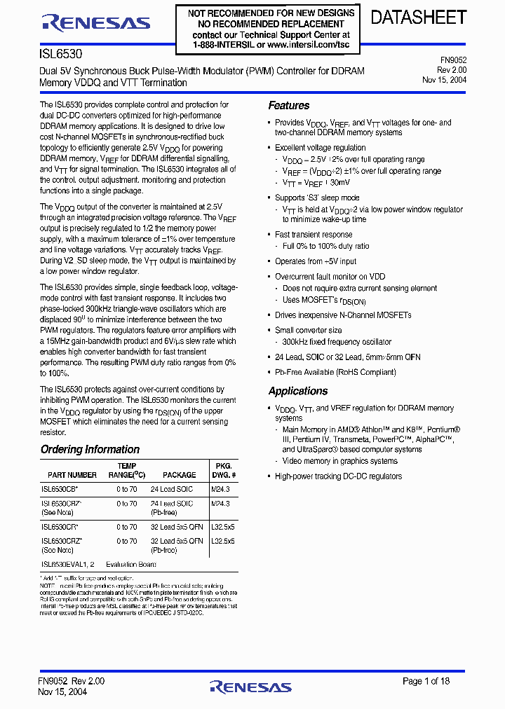 ISL6530CBZ_8976304.PDF Datasheet