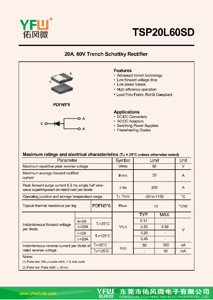 TSP20L60SD_8976313.PDF Datasheet