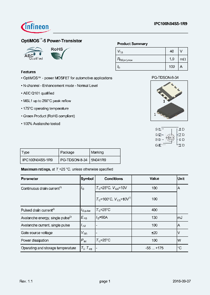 IPC100N04S5-1R9_8976403.PDF Datasheet