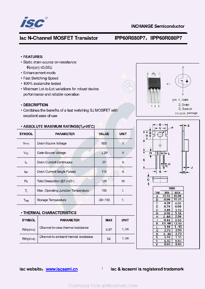 IPP60R080P7_8976518.PDF Datasheet
