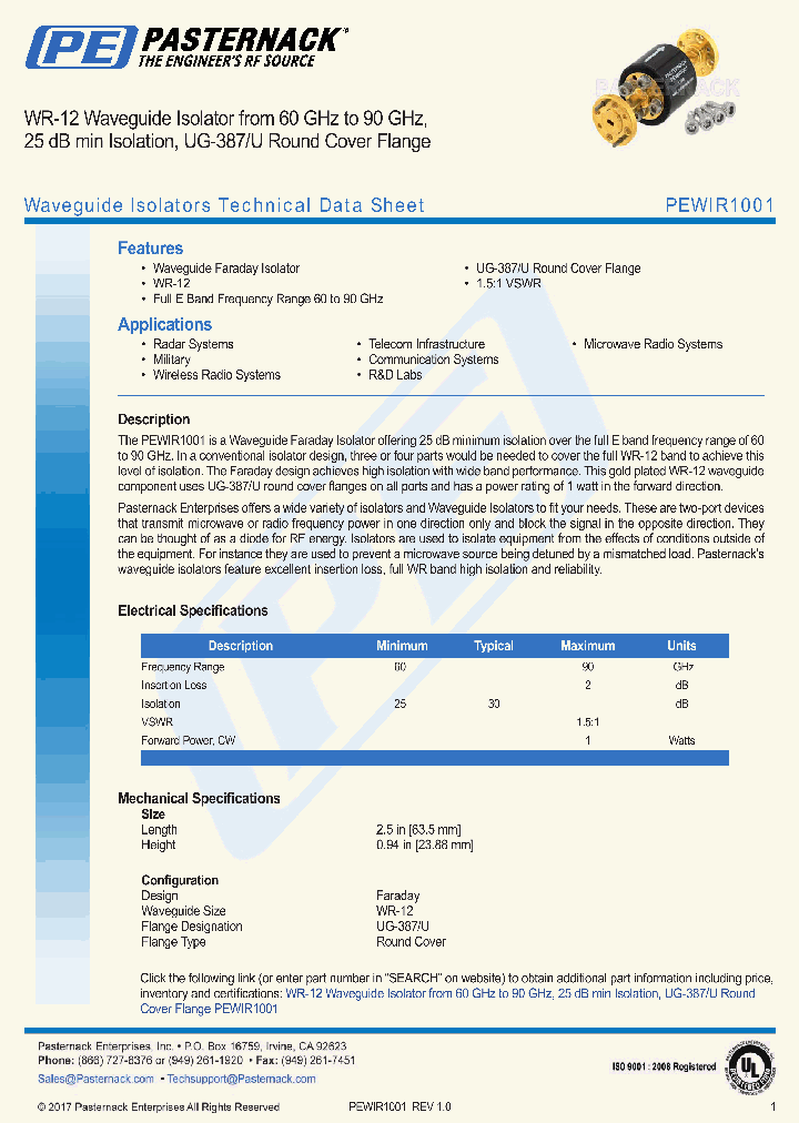 PEWIR1001_8976801.PDF Datasheet