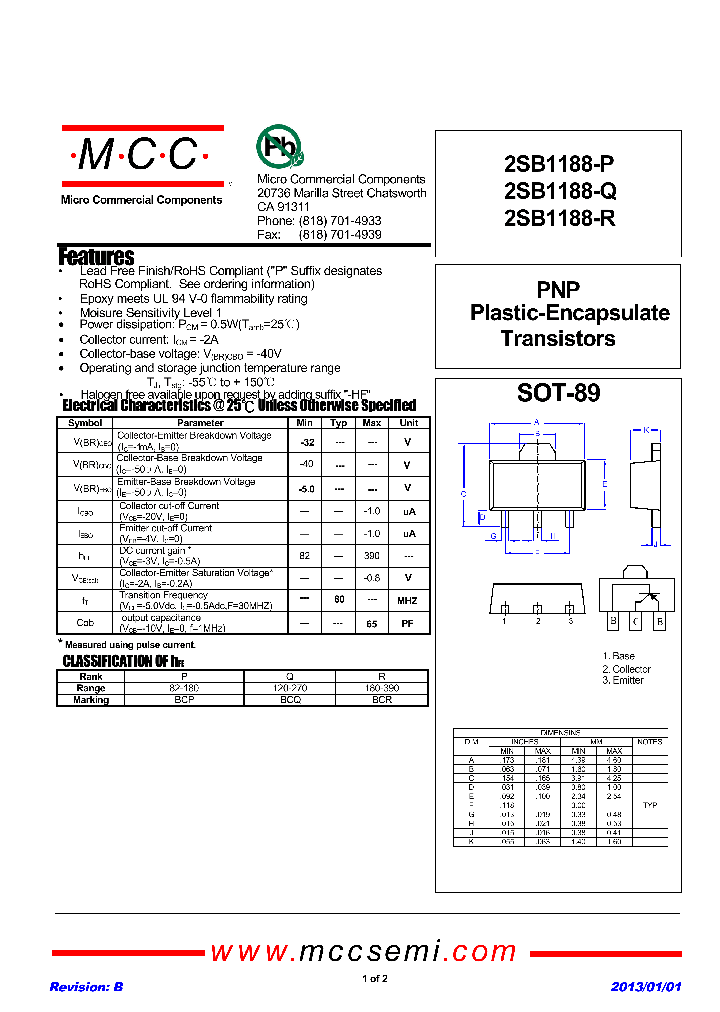 2SB1188-P-13_8977251.PDF Datasheet