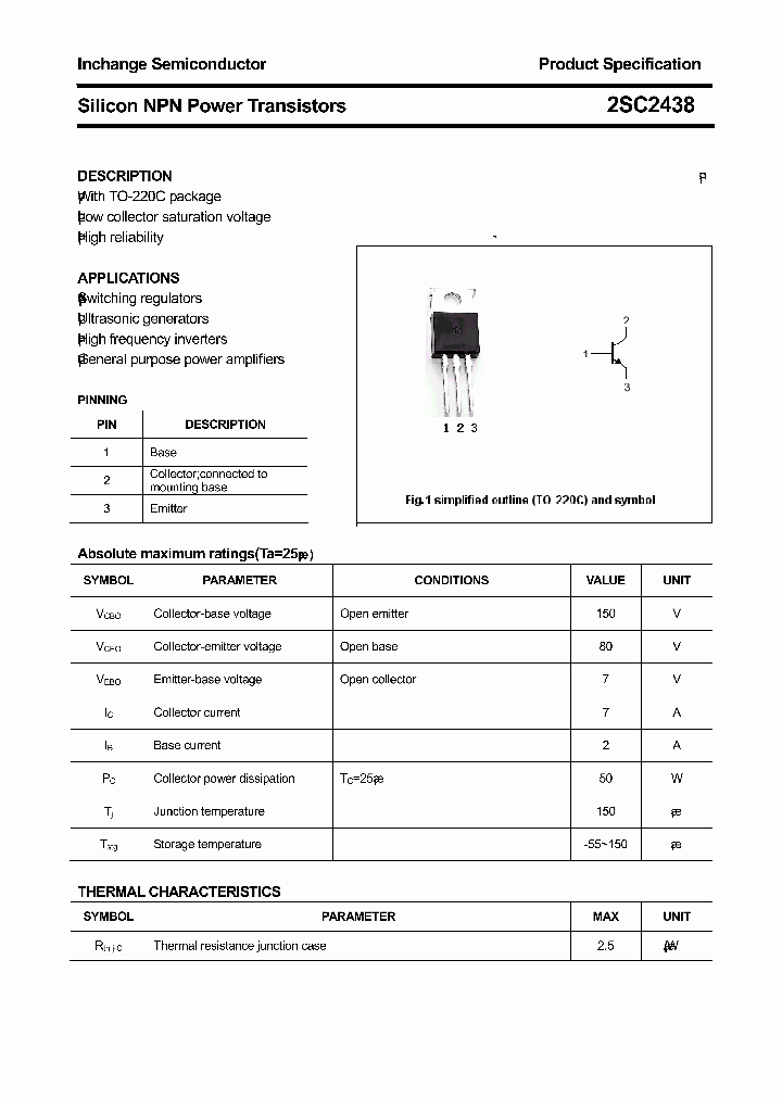 2SC2438_8978320.PDF Datasheet