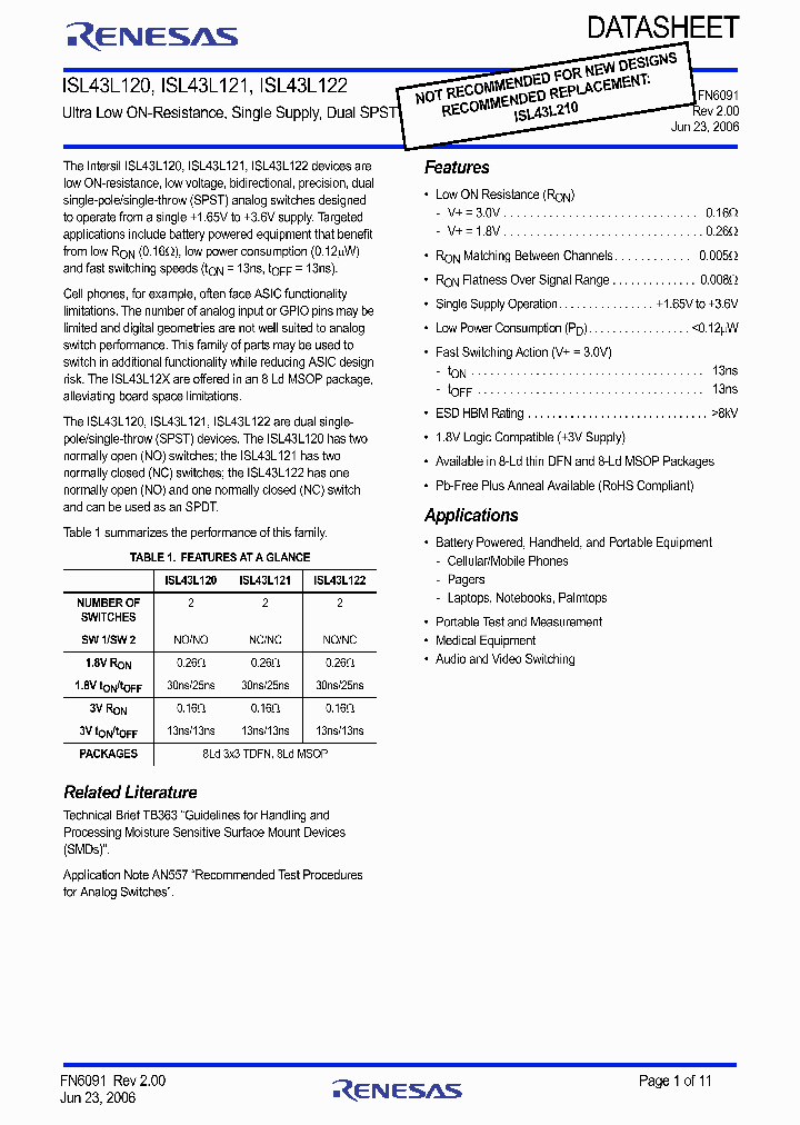 ISL43L120_8978372.PDF Datasheet