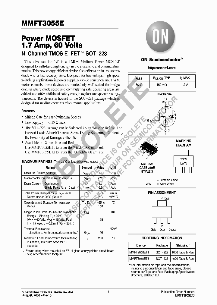 MMFT3055ET1_8978484.PDF Datasheet