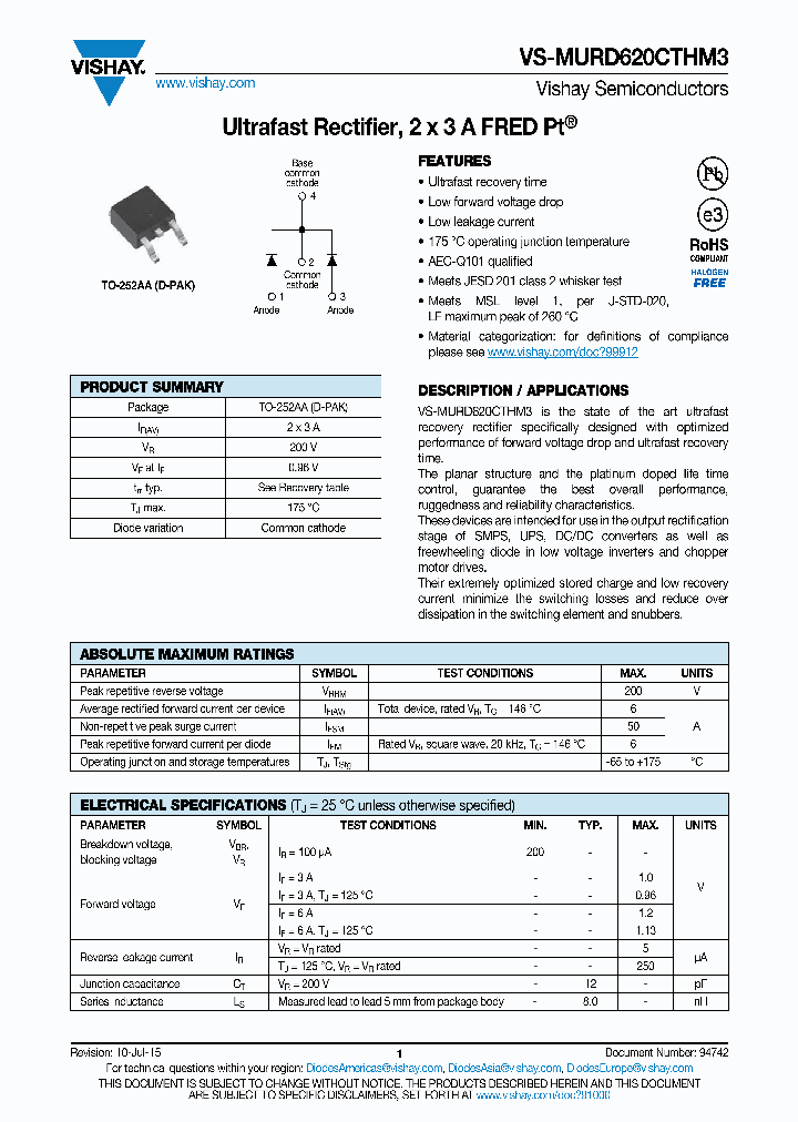 VS-MURD620CTHM3_8978935.PDF Datasheet