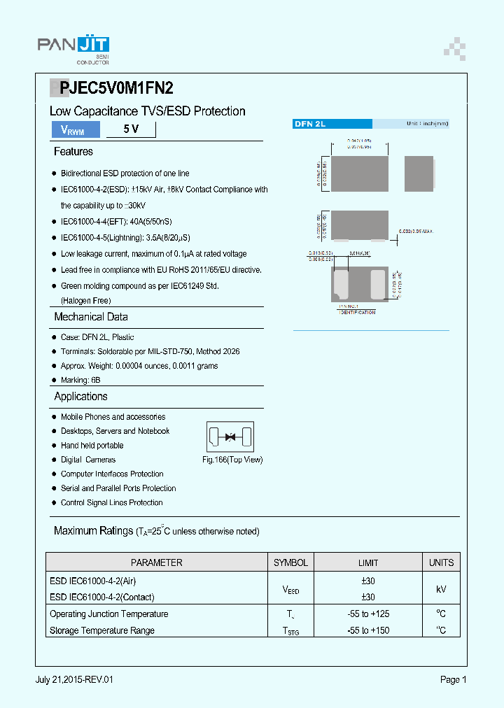 PJEC5V0M1FN2_8978976.PDF Datasheet